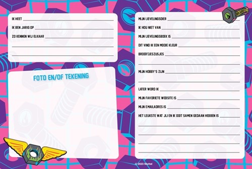 Vriendenboek Interstat Hot Wheels 1 Stuk-5