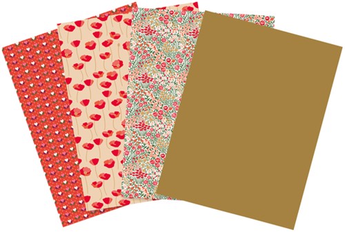 Hobbypapier Décopatch 30x40 4v Love in the Meadow 1 Etui-2