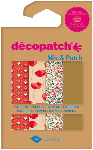 Hobbypapier Décopatch 30x40 4v Love in the Meadow 1 Etui