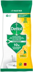 Reinigingsdoekjes Dettol antibact Citrus 72st 72 Stuk