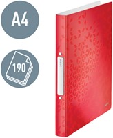 Ringband Leitz WOW A4 2-rings O-mech 25mm PP rd 1 Stuk-2