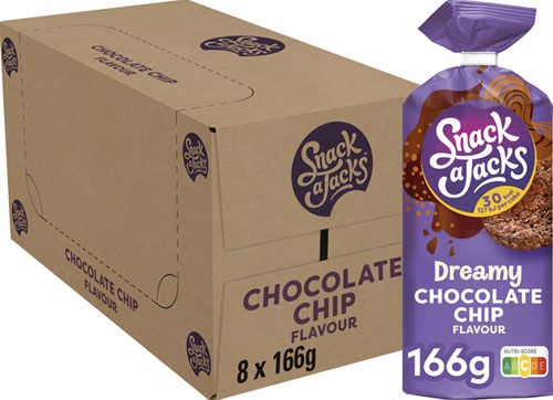 Rijstwafel Snack-a-Jacks chocololate chip 166 Gram-2