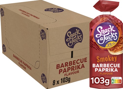Rijstwafel Snack-a-Jacks BBQ paprika 103 Gram-2