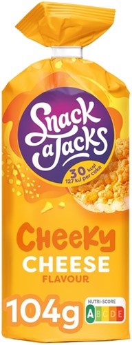 Rijstwafel Snack-a-Jacks cheese pak 104 gram 104 Gram