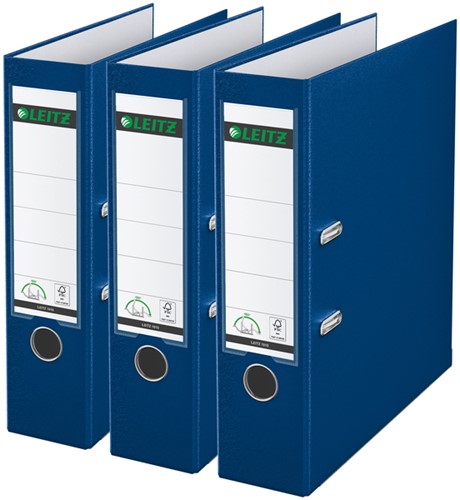 Ordner Leitz 180° 1010 A4 80 mm 3 stuks blauw