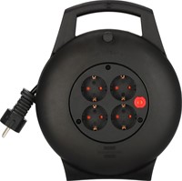 Kabelhaspel Brennenstuhl 4vdg 10m zwart 1 Stuk