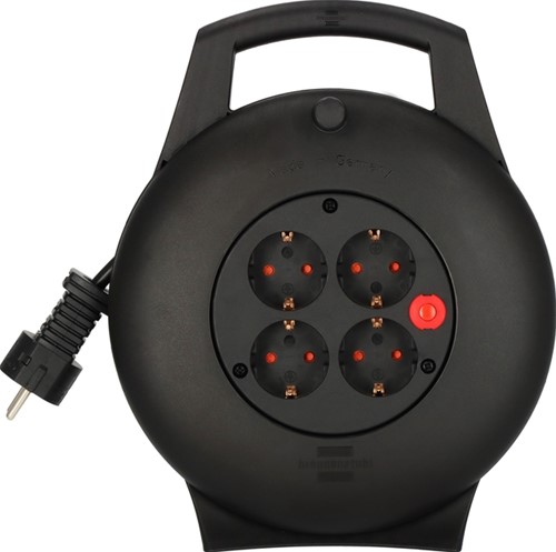 Kabelhaspel Brennenstuhl 4vdg 10m zwart 1 Stuk