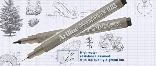 Fineliner Artline technisch 0.03mm zwart 1 Stuk-3