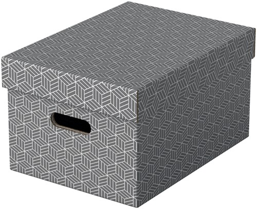 Opbergdoos Esselte 265x205x365mm grijs 3 st 3 Stuk