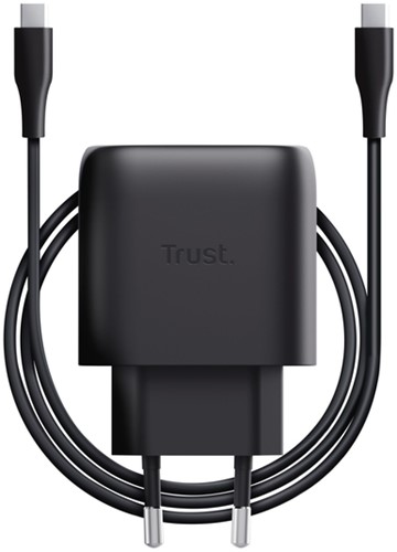 Oplader Trust Maxo 45W USB-C zwart 1 Stuk