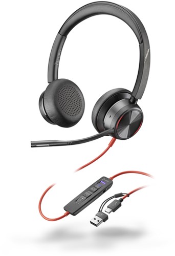 Headset HP POLY Blackwire 8225 Stereo USB-C 1 Stuk
