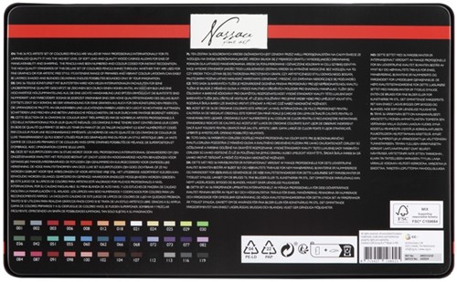Kleurpotloden Nassau fine art assorti blik a 36st 1 Stuk-3