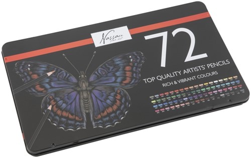 Kleurpotloden Nassau fine art assorti blik a 72st 1 Stuk