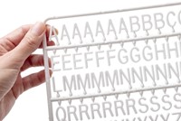 Letter set IEZZY voor letterbord 2x150 wit 1 Stuk-2