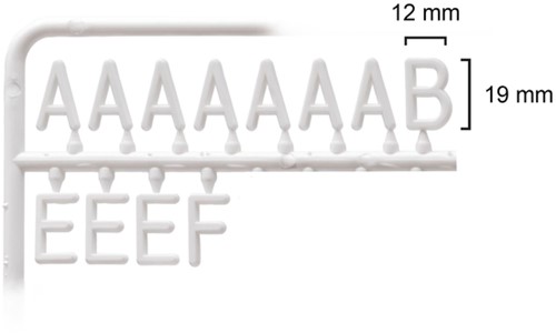 Letterbord IEZZY 60x80cm zwart hout 1 Stuk-5