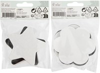 Canvas Nassau fine art ster en bloem 13cm magn 4 Stuk