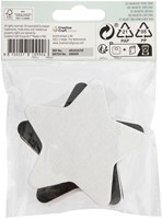 Canvas Nassau fine art ster en bloem 13cm magn 4 Stuk-2