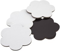 Canvas Nassau fine art ster en bloem 13cm magn 4 Stuk-1