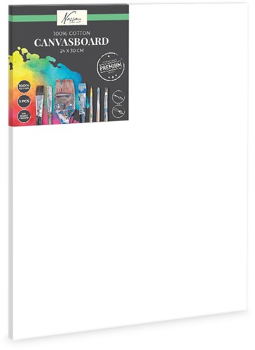 Canvasboard 24x30cm 100pro katoen 3st 3 Stuk
