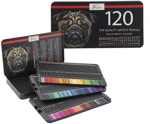 Kleurpotloden Nassau fine art ass blik a 120st 1 Stuk-1