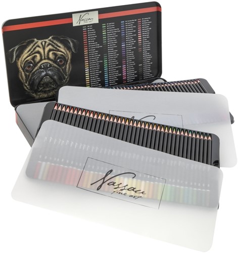 Kleurpotloden Nassau fine art ass blik a 120st 1 Stuk-4