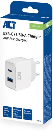 20w lader 2-poorts usb a+c pps 1 Stuk-2