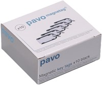 Sleutellabel Pavo magnetisch 10st zwart 10 Stuk-3