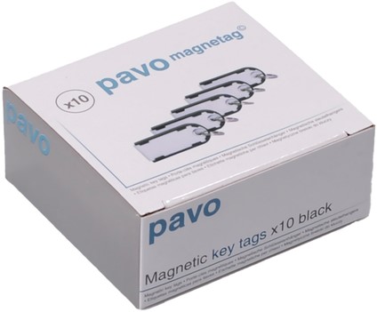 Sleutellabel Pavo magnetisch 10st zwart 10 Stuk-3