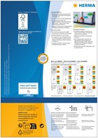 Etiket HERMA 4408 70x37mm blauw 2400st 100 Vel-2