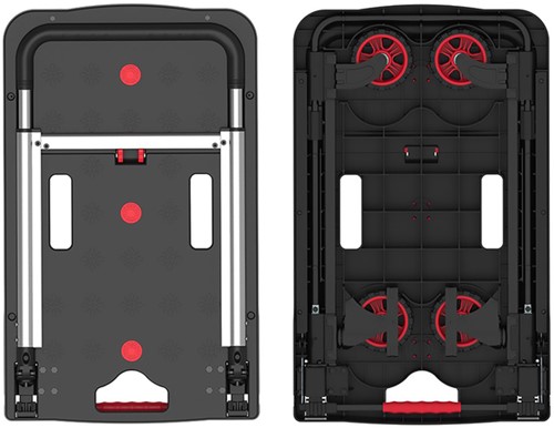 Transportkar Pavo inklapbaar 137kg zwart 1 Stuk-1