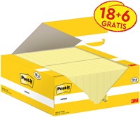 Memoblok 3M Post-it 653-CY 38mmx51mm geel 24 Stuk