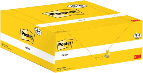 Memoblok 3M Post-it 653-CY 38mmx51mm geel 24 Stuk-1