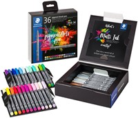 Brushpen Staedtler pigment pen etui 36 st 36 Stuk-2
