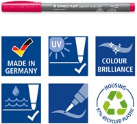 Brushpen Staedtler pigment pen etui 24 st 24 Stuk-3