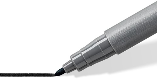 Fijnschrijver pigment pen intens zwart 1 Stuk-1