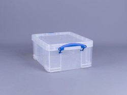 Opbergbox Really Useful 21 liter transparant wit 1 Stuk