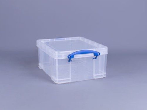 Opbergbox Really Useful 21 liter transparant wit 1 Stuk