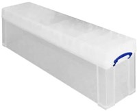 Opbergbox Really Useful 77 liter transparant wit 1 Stuk