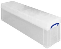 Opbergbox Really Useful 77 liter transparant wit 1 Stuk