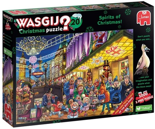 Puzzel Wasgij Christmas 20 - De Geesten 2x1000st 1 Stuk