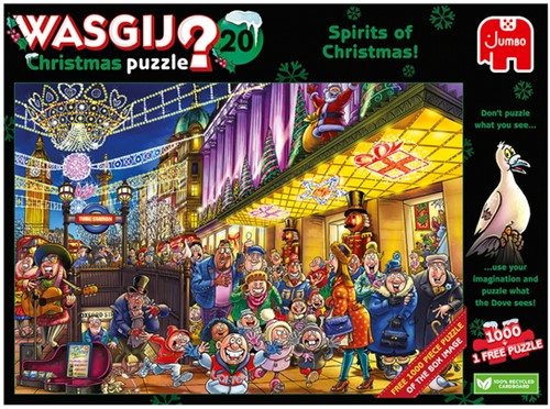 Puzzel Wasgij Christmas 20 - De Geesten 2x1000st 1 Stuk-3