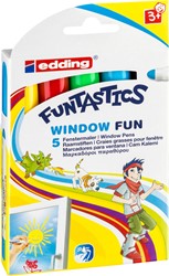 Krijtstift edding 16-5 Funtastics window fun 5x 5 Stuk