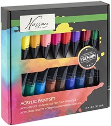 Acrylverf Nassau fine art doos a 18 tubes a 36ml 18 Tube
