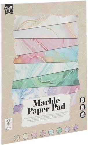 Hobbykarton CraftID A4 175gr marmer 16 vel 16 Vel