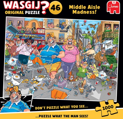 Wasgij Original 46 - Middle Aisle Madness 1000 st 1 Stuk-3