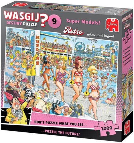 Wasgij Retro Destiny 9 - Super Models! 1000 st 1 Stuk-2