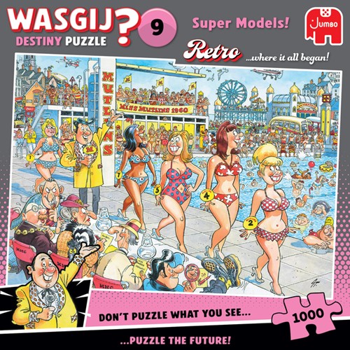 Wasgij Retro Destiny 9 - Super Models! 1000 st 1 Stuk-3