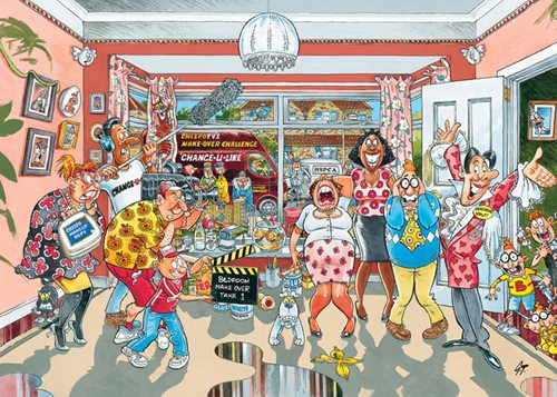 Wasgij Retro Original 9 Home Improvements 1000 st 1 Stuk-1