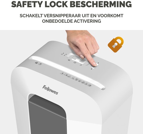 Papiervernietiger Fellowes LX50 4x37mm wit 1 Stuk-2