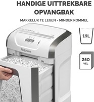 Papiervernietiger Fellowes 15C 4x40mm wit 1 Stuk-3